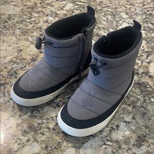 Cat & Jack Black and Gray Kids Boots